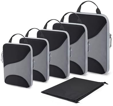 Bagsmart Compression Packing Cubes, Travel Bag Cruise Ship Essentials by BAGSMART