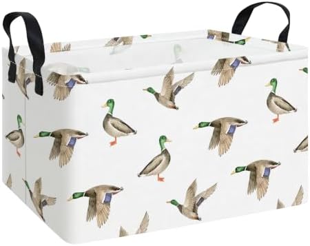 Rectangular Mallard Duck Storage Basket by INGHUA
