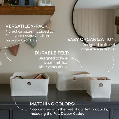Parker Baby Co Collapsible Felt Drawer Organizers - Image 2