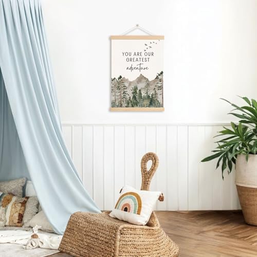 DNEULYR Baby Boy Girl Nursery Decor, You are Our Greatest Adventure Wall Art - Image 3