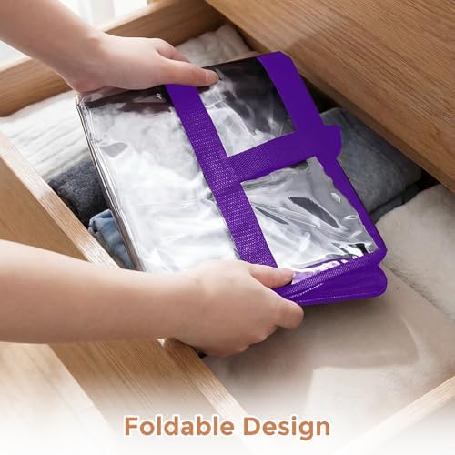 2 Pack Clear Storage Bags for Clothes, 45L Closet Organizers and Storage - Image 5
