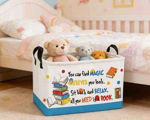 Essme Rectangular Kids Baskets, Book Storage Box, Cute Basket - Image 3