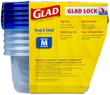 Glad GladWare Medium Rectangle Food Storage Containers, 24 Oz - Image 6