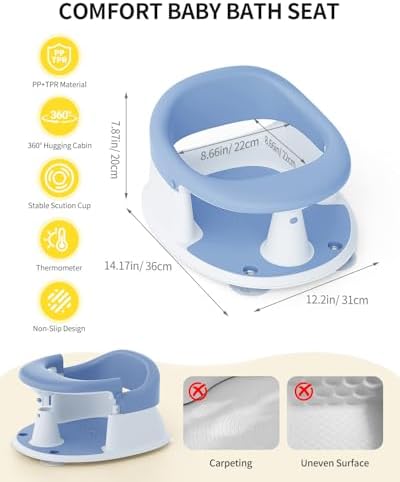 Baby Bath Seat for Babies 6 Months & Up, Bath Seats for Babies Sitting Up - Image 2