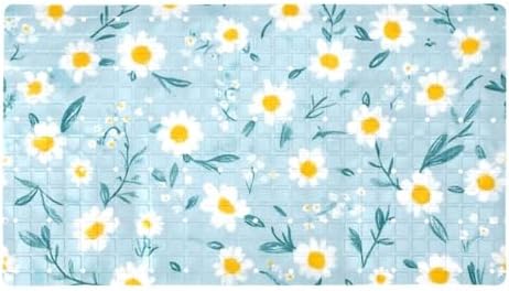 Bathtub Mat Non Slip 26.8x15.1In, Mini Daisies Bath Mat by Anna+Cowper