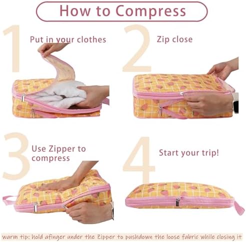 8 Pcs Compression Packing Cubes - Image 2
