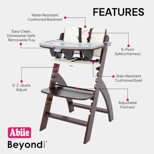 Abiie Beyond Junior Convertible Wooden High Chair - Image 2