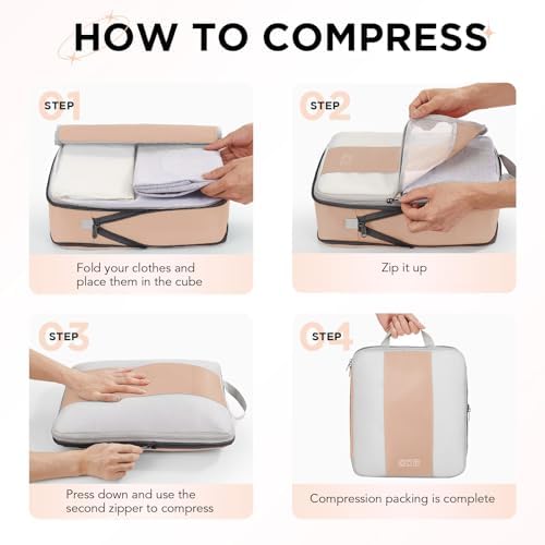 OlarHike 10 Set Compression Packing Cubes - Image 3