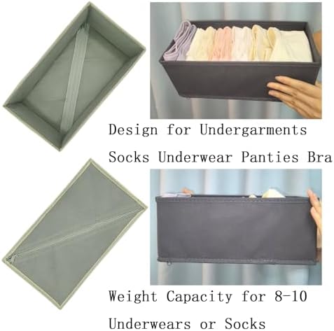 Bructhun Sock Drawer Organizer 9 Pack - Image 6