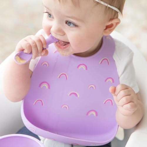 Bumkins Bibs, Silicone Pocket for Babies, Baby Bib for Girl or Boy, for 6-24 - Image 4