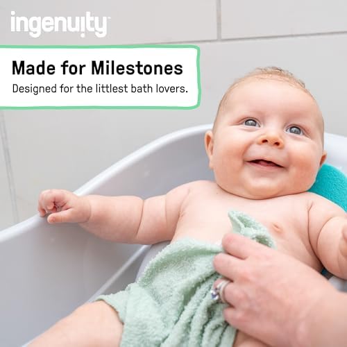 Ingenuity Foldaway 2-Position Bather, 2-Position Adjustable Support Baby Bath - Image 6