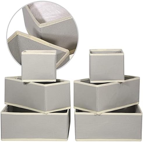DIOMMELL 12 Pack Foldable Cloth Storage Box Closet Dresser Drawer Organizer - Image 4