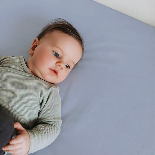 Sorrel + Fern Baby Crib Sheets Neutral, Fitted 2-Pack - Image 5