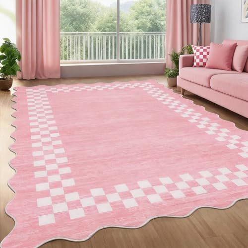 GarveeHome Scalloped Washable Rug 9x12 Area Rug - Image 2