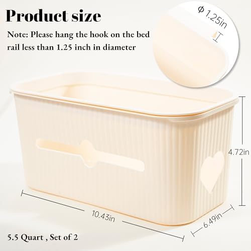 Bedside Storage Box Bin Organizer Diaper Caddy Organizer - Image 2