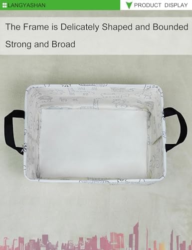 Rectangular Collapsible Simplified Zoo Storage Basket Nursery Organizer - Image 6