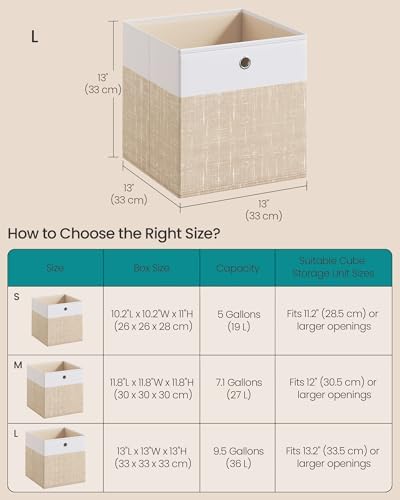 SONGMICS Storage Cubes - Image 4