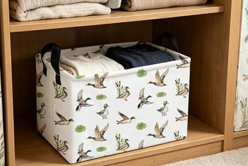 Essme Rectangular Kids Baskets, Duck Storage Box, Cute Basket - Image 3