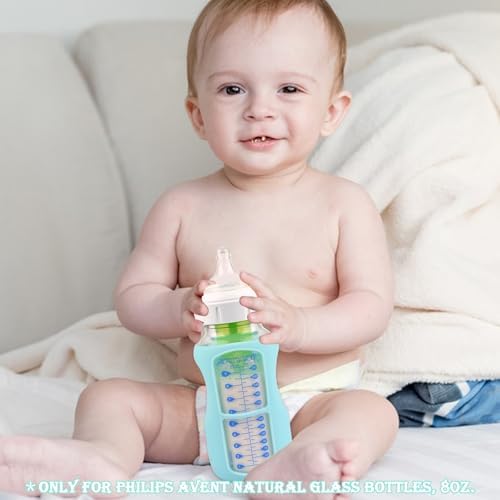 3 Pack Silicone Sleeves for Dr. Brown's Wide-Neck Glass Baby Bottles 9 oz - Image 6