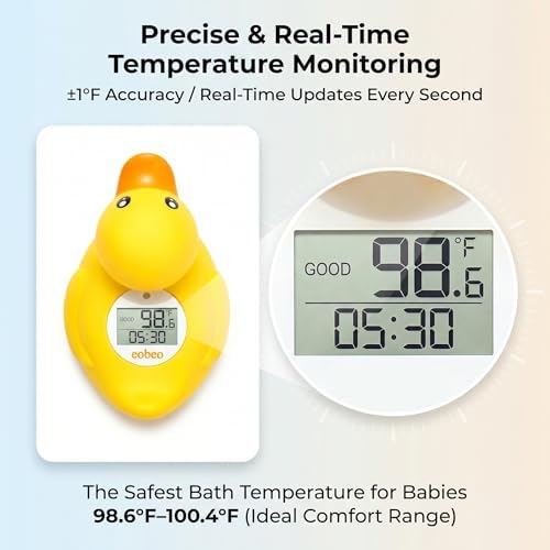 Baby Bath Thermometer, Accurate Floating Duck Water Thermometer - Image 3