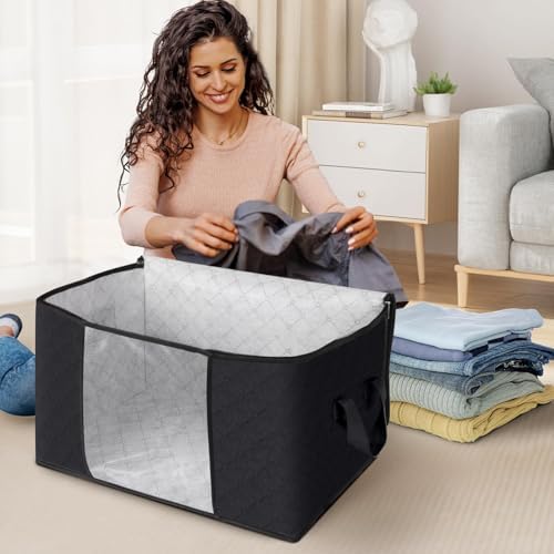 Fab totes 3 Pack Storage Bags for Clothes Blanket Storage Bins - Image 3