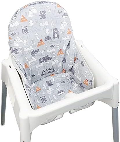 ZARPMA Cotton Seat Covers for IKEA Antilop Highchair, Forest Pattern Foldable by ZARPMA
