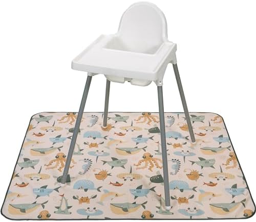 S&T INC. Baby Splat Mat for Under High Chair, Waterproof Highchair Mat for Floor by STINC