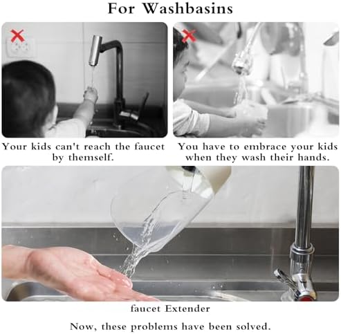 Gjinxi Bathtub Extender 2 Pack Silicone Faucet Extender - Image 5