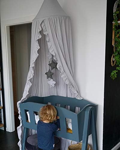 Bed Canopy with Frills Reading Nook Game Tent - Image 2
