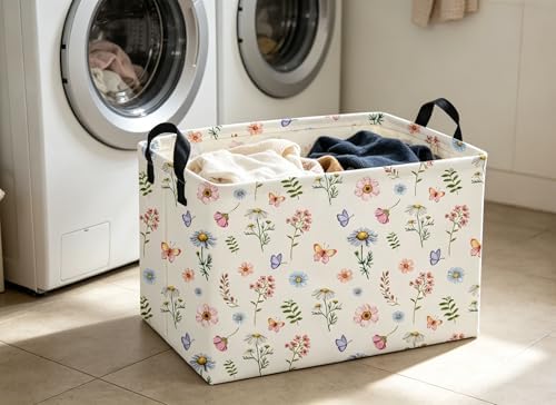 Rectangle Baskets Flower Basket Cute Storage Bin Organizer Box - Image 3