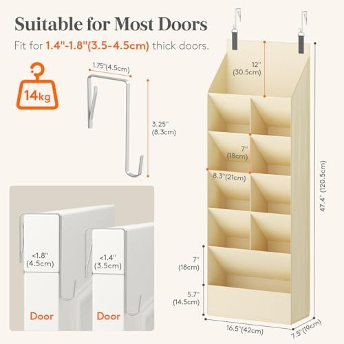 Lifewit 6 Tier Over the Door Shoe Organizer - Image 2