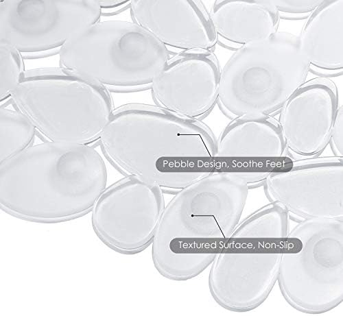 WELTRXE Non Slip Bath Mat Pebbles Bathtub Mat - Image 3