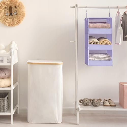 GRANNY SAYS 3-Shelf Hanging Closet Organizer, Foldable Storage - Image 5
