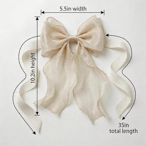 2 Pack French Lace Bow Curtain Tiebacks - Image 3