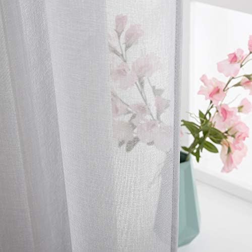 MIULEE Grey Window Valance 1 Panel 54W x 18L - Image 4