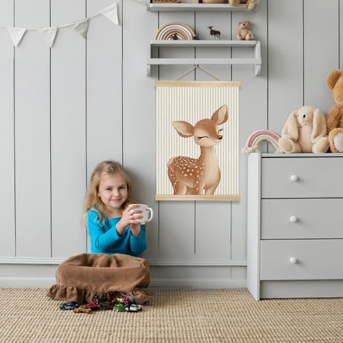 You found a duck Cute Little Deer Wall Art Decor, Nordic Woodland Animal Wall - Image 3