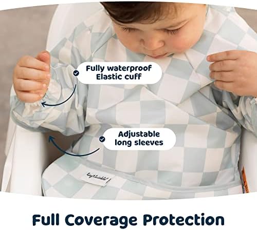 Tiny Twinkle Long Sleeve Bib for Babies & Toddlers | Waterproof Smock Bib for - Image 4
