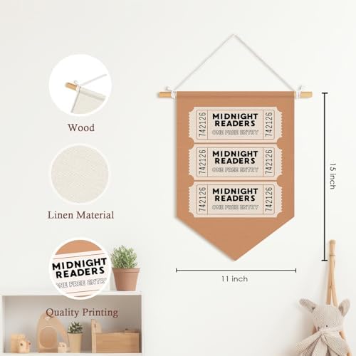 Kids Reading Room Decor, Reading Decor Wall Pennants Banners - Image 7