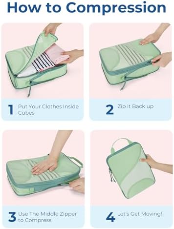 Bagsmart Compression Packing Cubes, Travel Bag Cruise Ship Essentials - Image 5