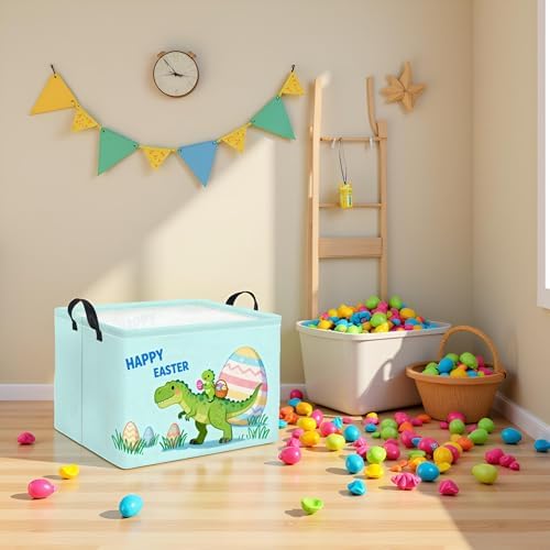 Rectangular Easter Basket for Home Kitchen Baby Girls Basket Cute Storage Bin - Image 6