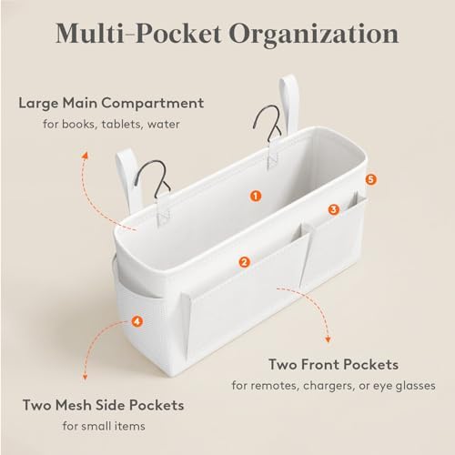 Lifewit Bedside Caddy Storage Organizer, Hanging Storage Bag - Image 5