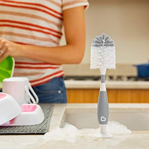 Munchkin Fold Baby Bottle Drying Rack and Bristle Bottle Brush Cleaning - Image 2