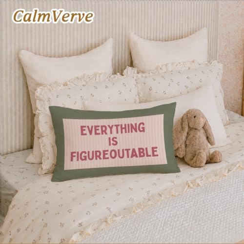 Everything is Figureoutable Inspirational 12x20 Pillow Cover - Image 6
