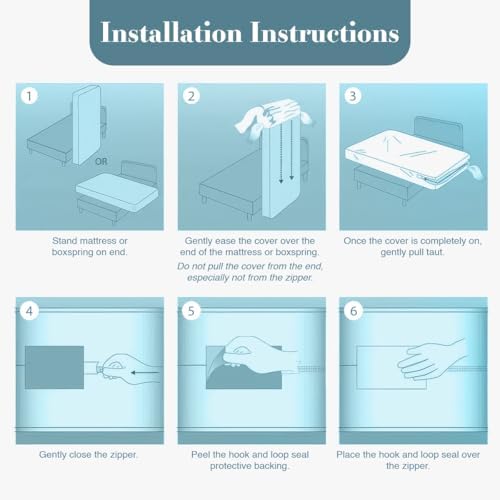 Utopia Bedding Full Size Mattress Protector Zippered, 100% Waterproof - Image 6