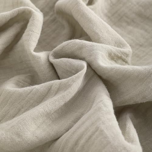 NTBAY 2 Pack Muslin Cotton Mini Crib Sheets, Soft and Breathable Double Layer - Image 5