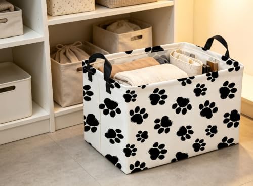 Rectangle Dog Baskets Paw Basket Cute Storage Bin Fish Box - Image 5