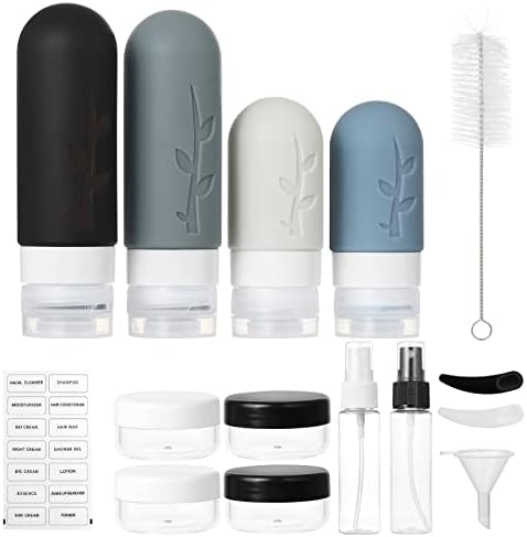 18pack Travel Bottles for Toiletries, TSA Approved Silicone Travel Containers - Image 2