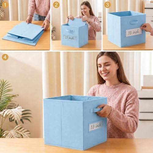 Storage Bins, Pastel Blue - Image 5