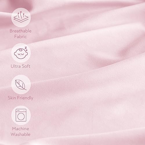 Magik & Kover Mini Crib Sheets Girl 4 Pack - Image 3