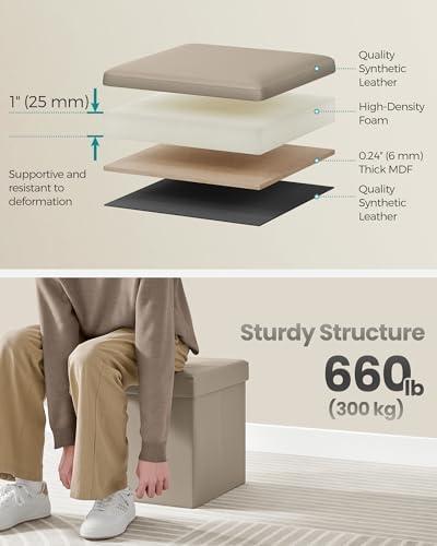 SONGMICS 15 Inches Ottoman - Image 5
